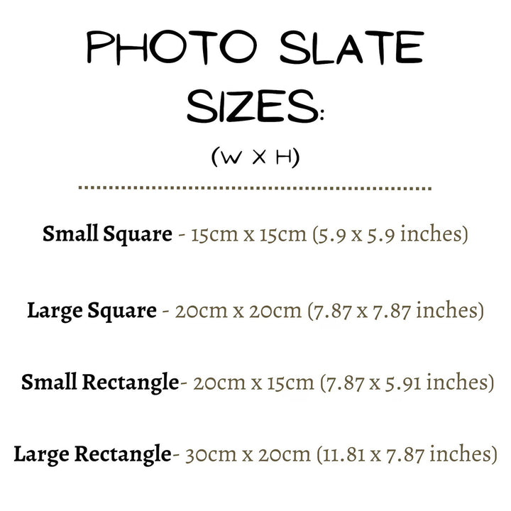 Personalised Photo Slate Keepsake Frame