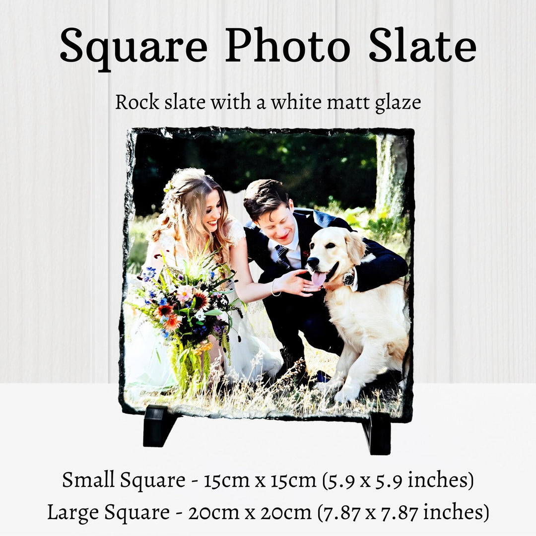 Personalised Photo Slate Keepsake Frame