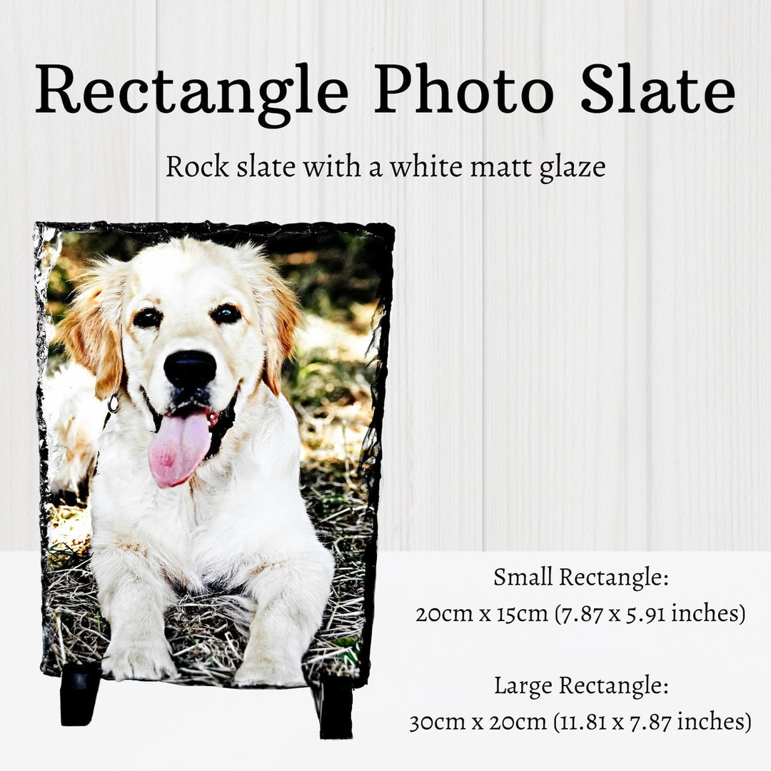 Personalised Photo Slate Keepsake Frame