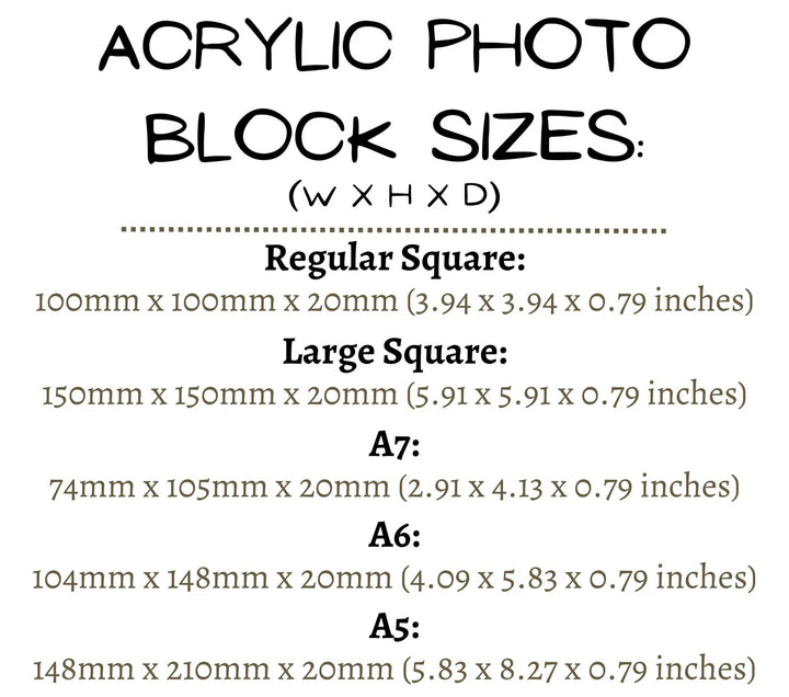 Acrylic Picture Block Frame
