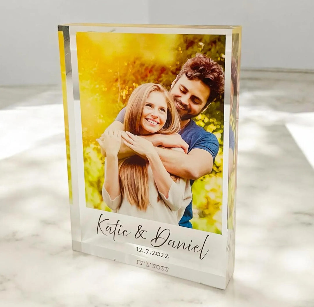 acrylic picture block frame