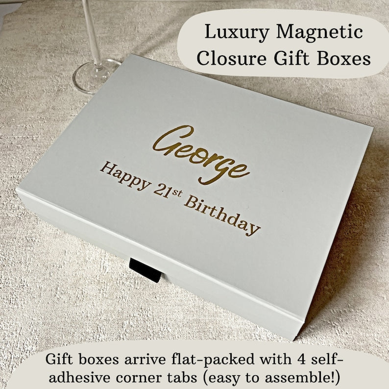 personalised birthday gift bag with custom design