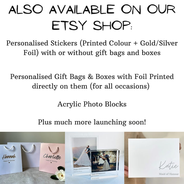 personalised birthday gift bag with custom design