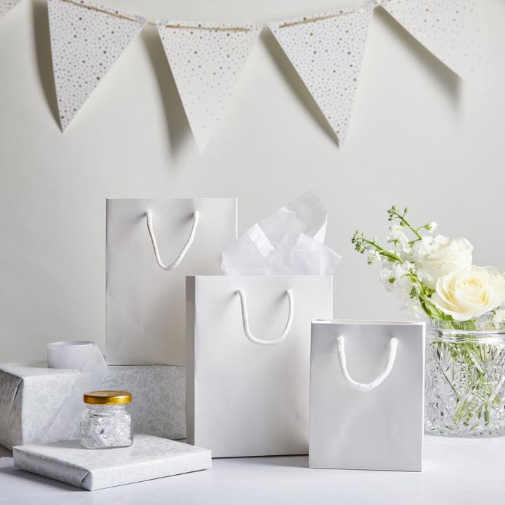 Personalised Hello Baby Gift Bags - Foil Sticker & Luxury Paper Bags