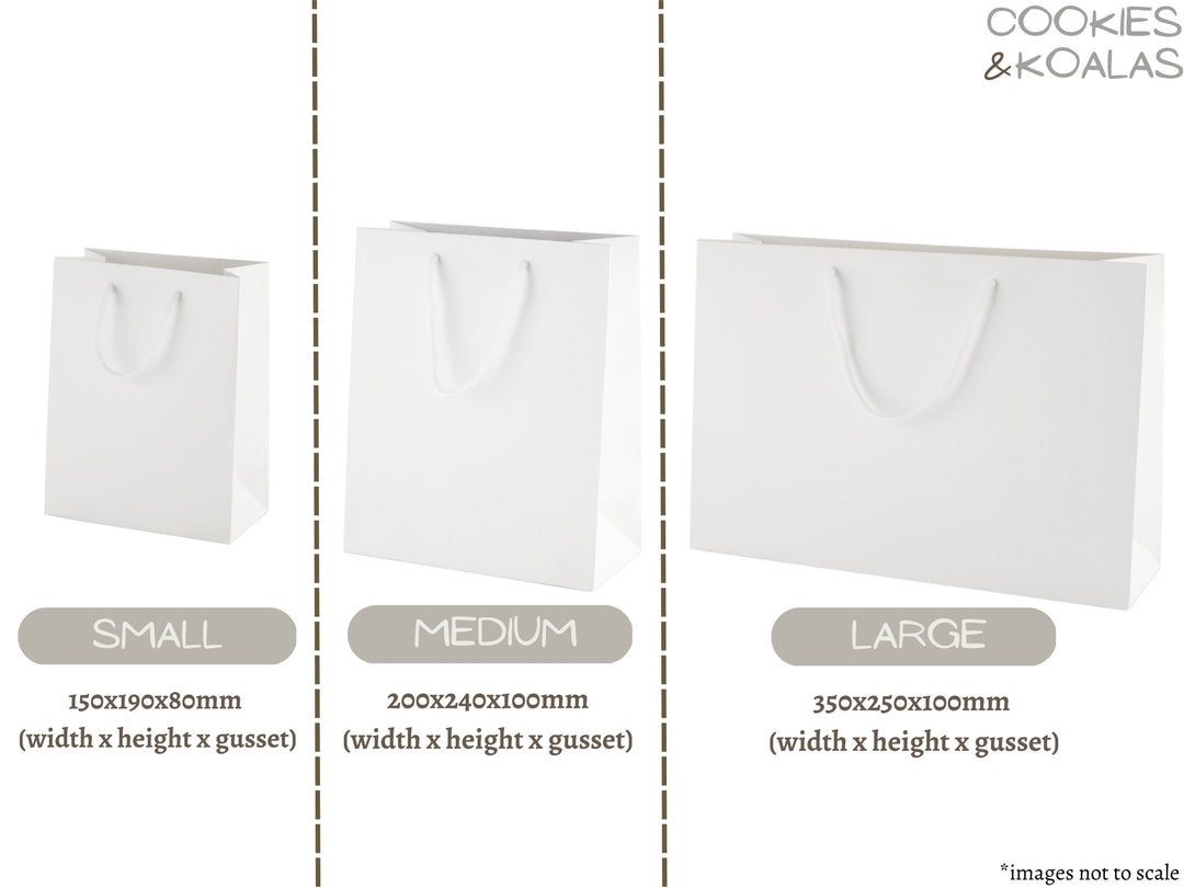 Custom Mother’s Day Gift Bag - Gold Foil Sticker & Bag