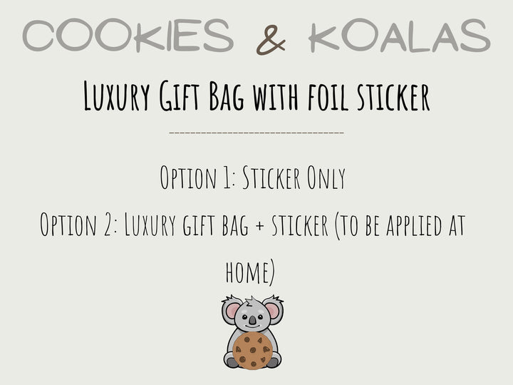 Personalised Bride To Be Foil Sticker & Gift Bags