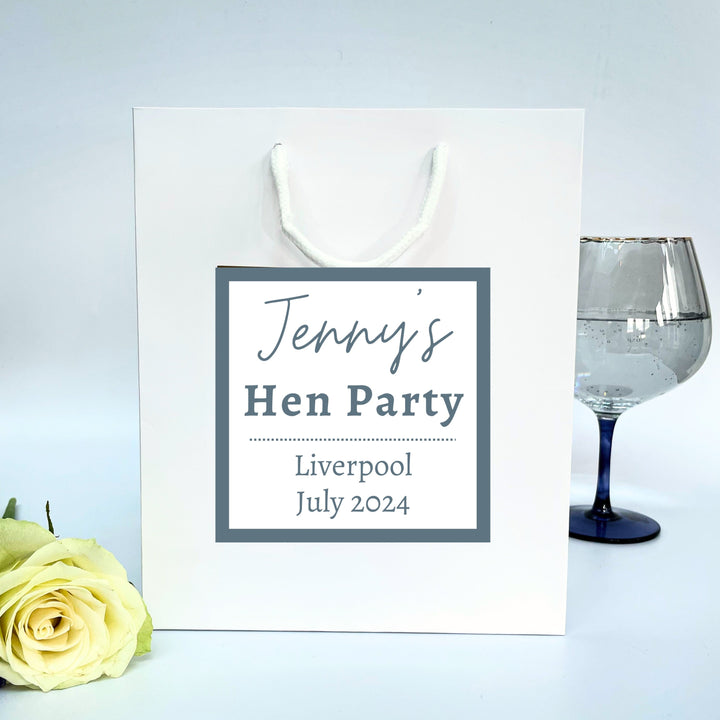 Personalised Hen Party Gift Bags & Stickers - Hen Do Favour Bags