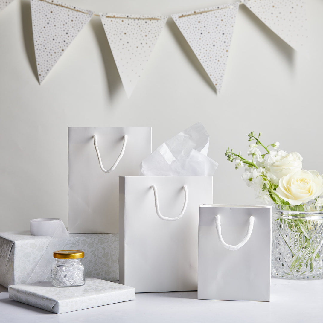 Personalised Luxury Pink Floral Hen Party Gift Bags & Stickers