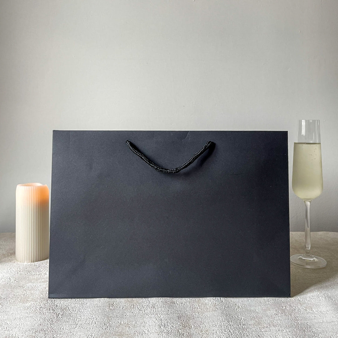 Personalised Christmas Gift Bags - Gold Foil Stickers