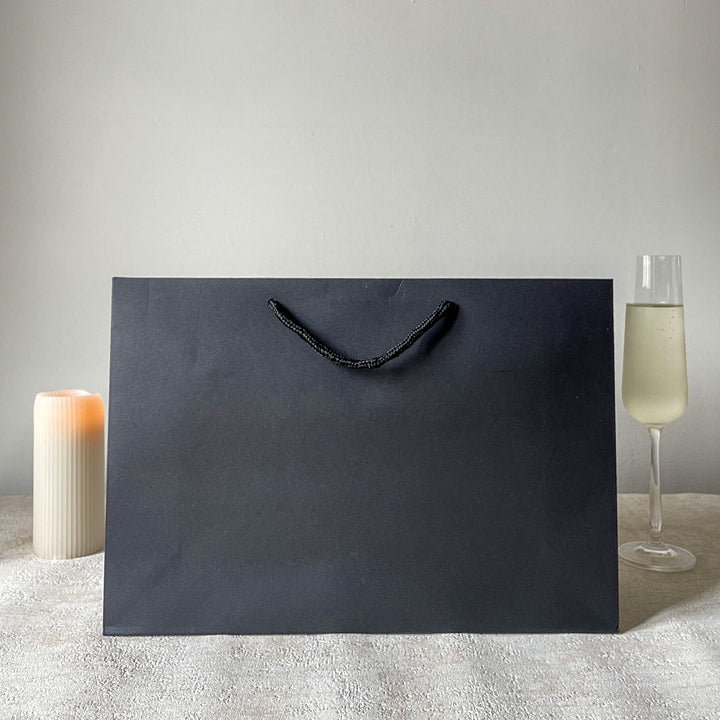 Personalised Christmas Gift Bags - Gold Foil Stickers