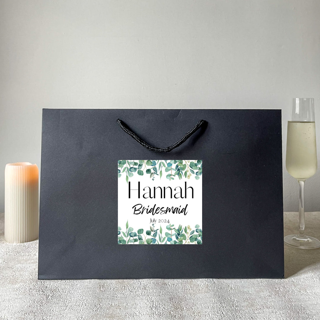 Personalised Eucalyptus Gift Bag -  Wedding & Hen Party Favour