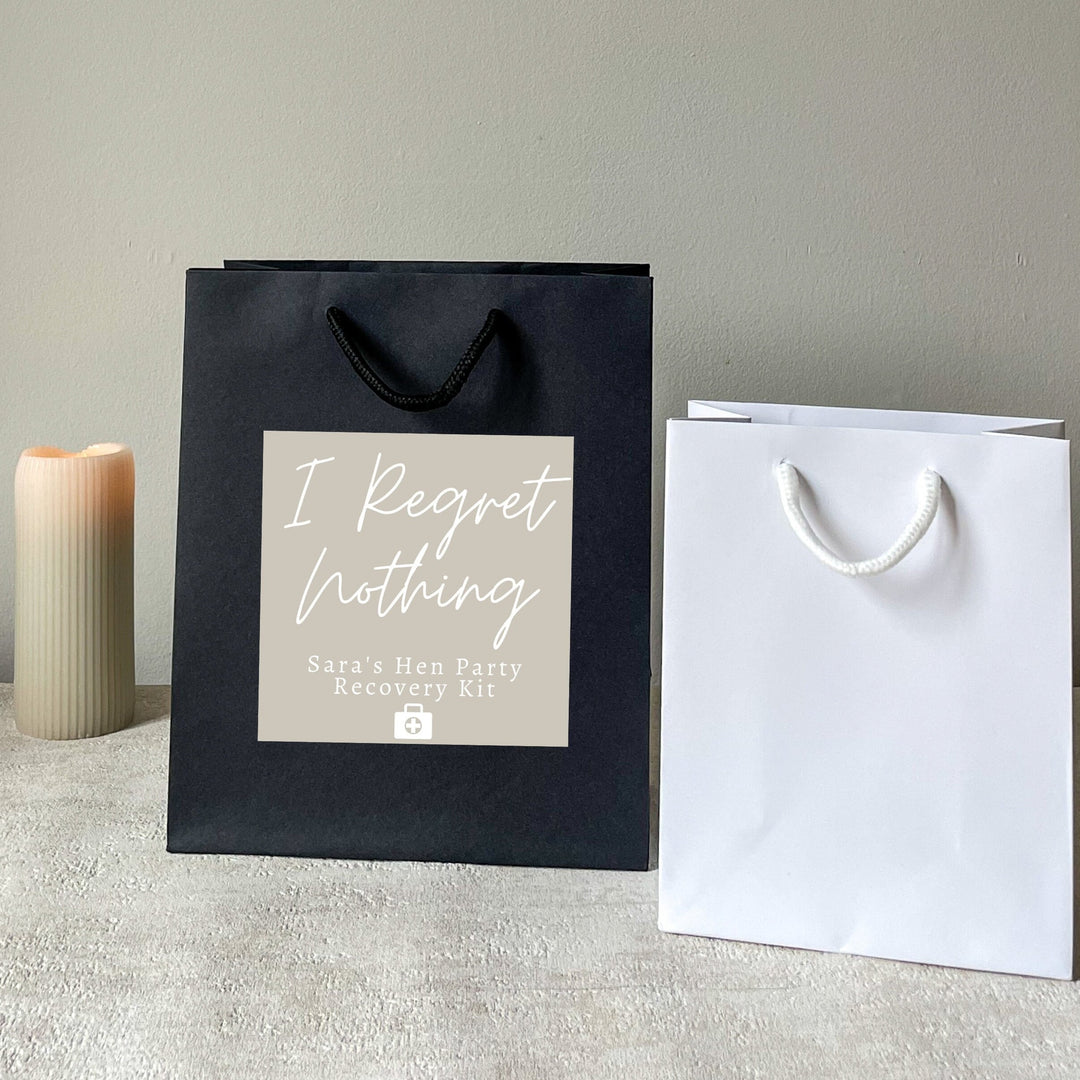 Black and White hen party gift bags