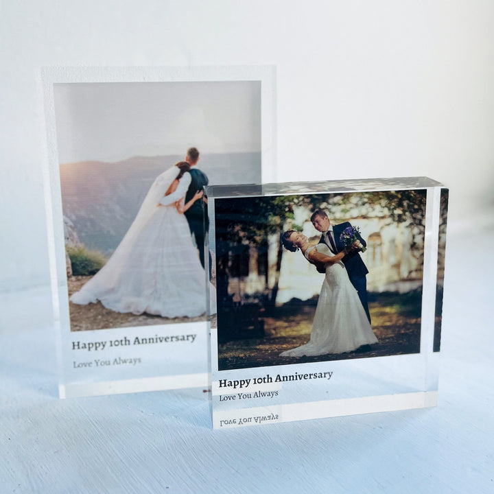 personalised acrylic photo block