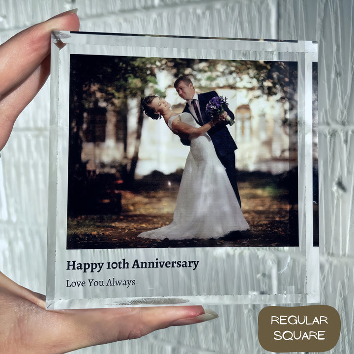 personalised acrylic photo block