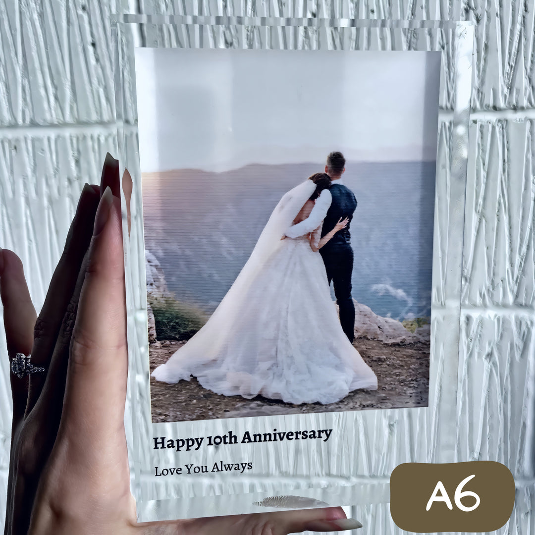 personalised acrylic photo block
