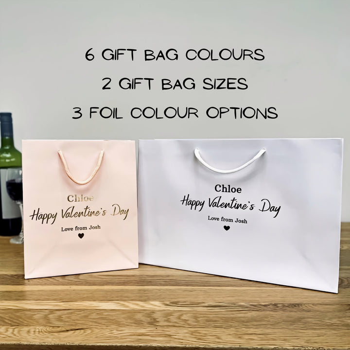 Two different size bag large or medium one is light valentine gift bags