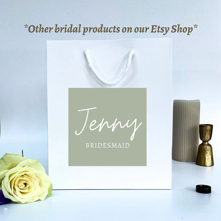 personalised bridesmaid proposal box with custom design