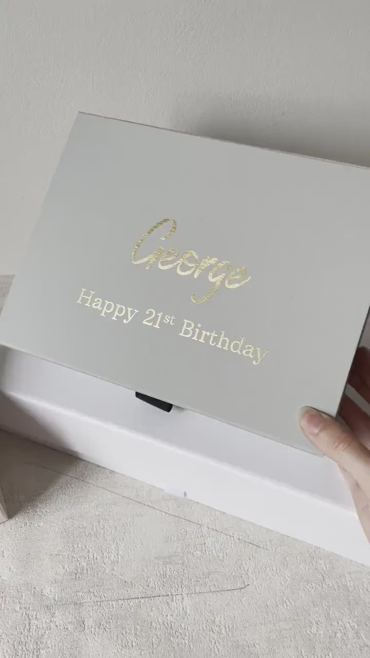 Personalised Birthday Keepsake Box | Custom Memory Box for Sweet 16, 21st, & Milestone Celebrations